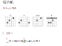 《经济舱》吉他谱_Key.L刘聪_C调简单弹唱谱