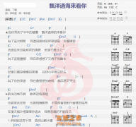 丁当《漂洋过海来看你》吉他谱分享