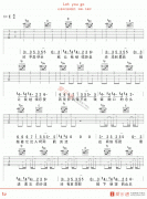 华晨宇《Let you go》吉他谱