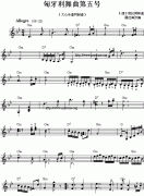 (033)匈牙利舞曲第5号(五线谱)
