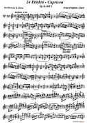 让 德尔菲 阿拉尔-12首小提琴隨想练习曲之23