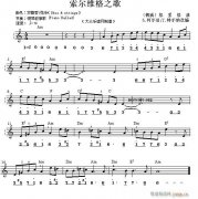 世界名曲双谱式 索尔维格之歌 格里格之歌