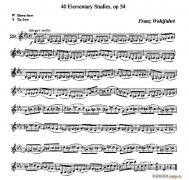 40首小提琴初级技巧练习曲之29