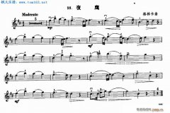 夜鹰 免费小提琴_五线谱
