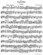 Gavotte(加沃特舞曲)小提琴谱