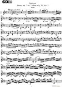 Violin Sonata No 7 in C Minor Op 30 No 2小提琴谱