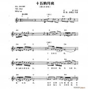 十五的月亮 电子琴