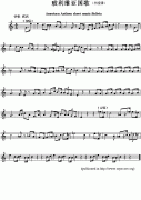 玻利维亚国歌钢琴谱（Ameriacn Anthem sheet music：B