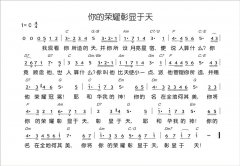 你的荣耀彰显于天