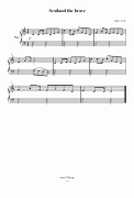 Scotland the brave(简易钢琴曲)