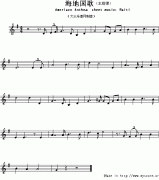 海地国歌钢琴谱（Ameriacn Anthem sheet music：Haiti）