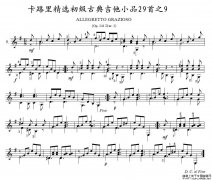 卡路里精选初级古典吉他小品29首之