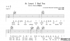 _At_Least_I_Had_You_吉他谱_Gentle_Bones林俊