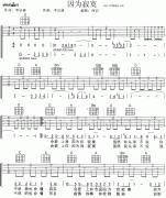 刘若英_因为寂寞_吉他谱_D调吉他弹唱