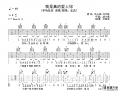 半吨兄弟_我是真的爱上你_吉他谱【附
