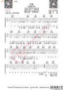 _万拒_吉他谱_C调扫弦六线谱_万拒吉他弹唱谱_就