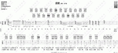 盛夏吉他谱_毛不易_G调原版六线谱__盛夏_吉他弹