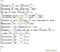 暴雨 免费弹唱吉他谱_六线谱